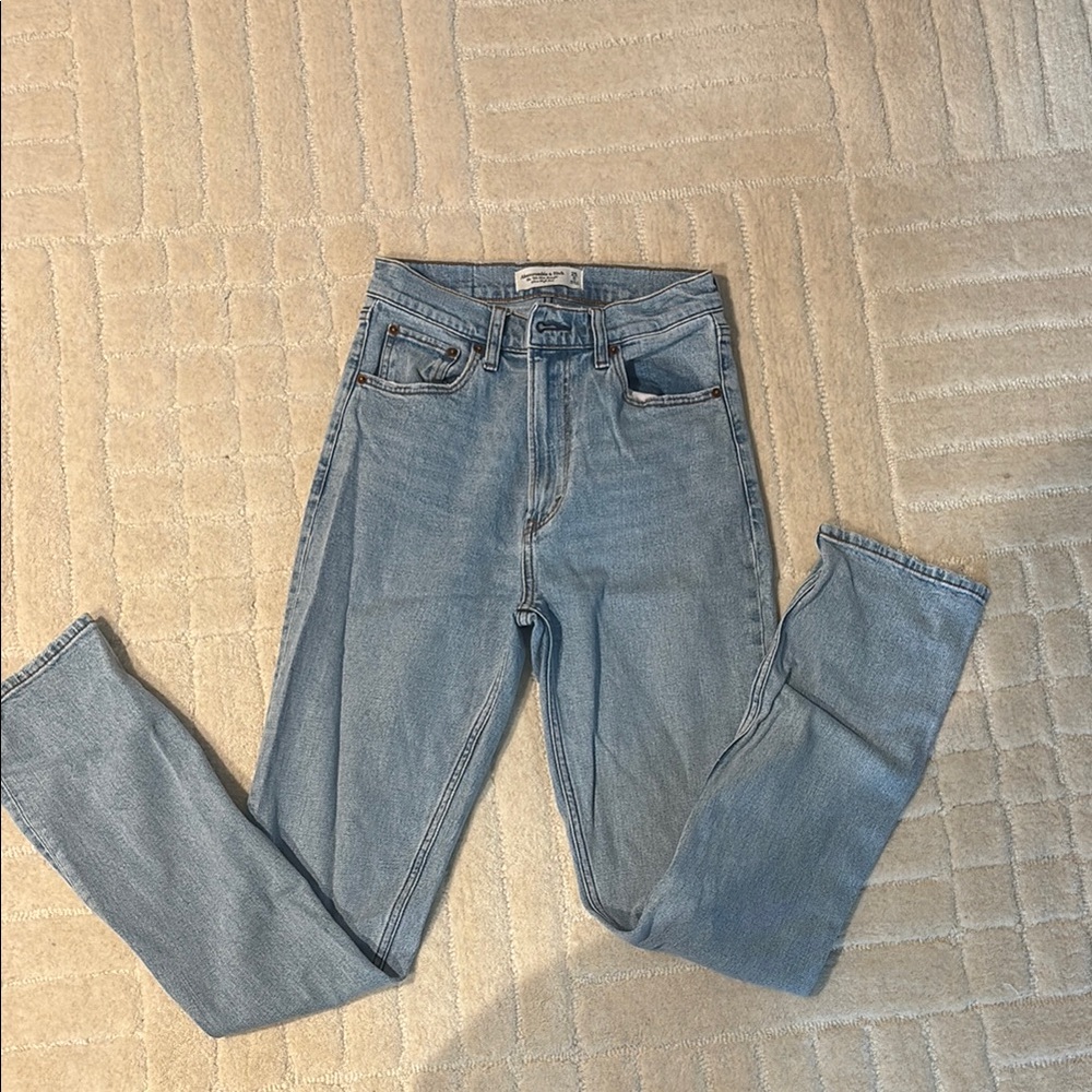 Abercrombie & Fitch Blue Straight Leg Jeans